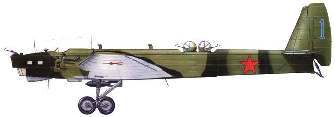 Bombardeiro sovitico Tupolev TB 3.